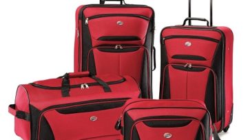 American Tourister Luggage Fieldbrook II 4 Piece Set Red